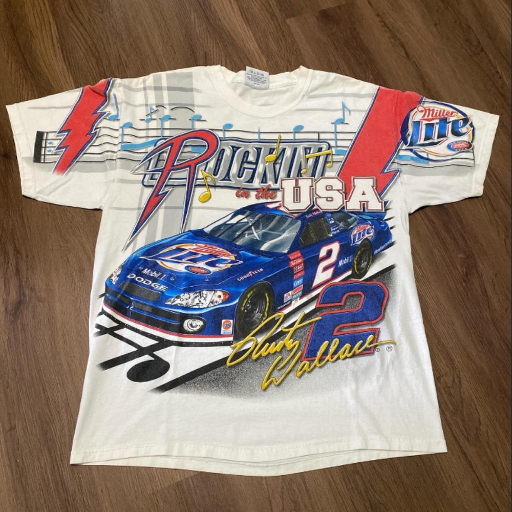 Chase Authentics Vintage Rusty Wallace Racing T-Shirt Size M